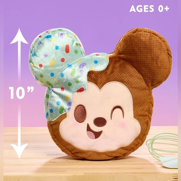 Disney Munchlings Scented Mint Dipped Ice Cream Sandwich Mickey Mouse Plush - Picture 2 of 3